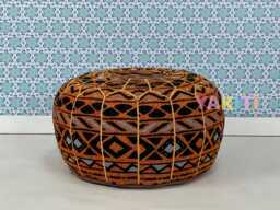 Luxury Moroccan Pouf, Authentic Ottoman Seating, Handmade Bohemian Home D??cor, Artisan-Made For Cozy Interiors