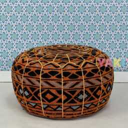 Luxury Moroccan Pouf, Authentic Ottoman Seating, Handmade Bohemian Home D??cor, Artisan-Made For Cozy Interiors - thumbnail 2