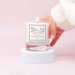 Personalised First Valentines Day Candle, 1st Gift, Gift For Her, Girlfriend, Couples - thumbnail 3