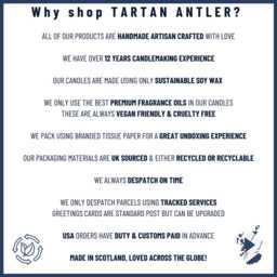 Scottish Gift Box Soy Wax Candles Flower Of Scotland Ribbon Luxury Artisan Rain Candle - thumbnail 2