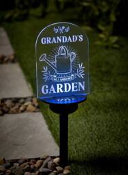 Personalised Name Garden Solar Light Led Colour Changing Sign