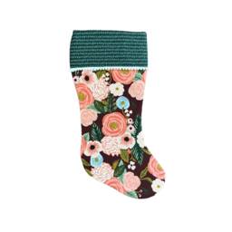 Rifle Paper Co Juliet Rose in Burgandy Fabric Christmas Stocking - thumbnail 3