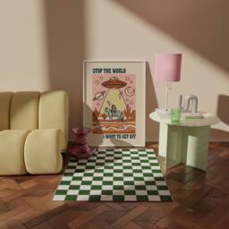 Cowgirl Wall Print, Psychedelic Art, Dolly Parton Cowboy Boots Gallery Wall, Aesthetic Prints - thumbnail 2