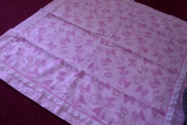 Pink Lacy Baby Girl Blanket Flannel Animal Print Lace Newborn Receiving Shower Gift Animals Blanket/Gift - image 1