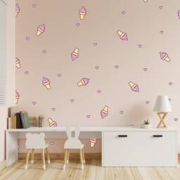 Ice Cream Wall Stickers Pastel Nursery Confetti Decals - thumbnail 2
