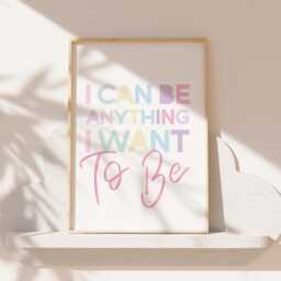 Set Of 3 Girls Bedroom Prints, Decor, Motivational Wall Art, Playroom Affirmation, Toddler - thumbnail 3