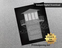 Correctional Officer Gift Chalkboard For Co Appreciation Detention Printable Wall Decor - thumbnail 1