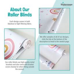 Colourful Raindrops Roller Blind, Children's Made To Measure, Pattern Roller Blind For Nursery, Patterned - thumbnail 3