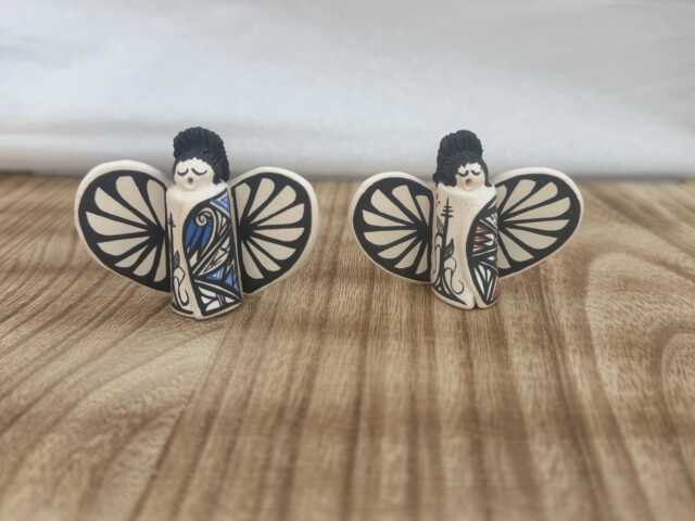 Handpainted Native American Angel Ornament - image 1