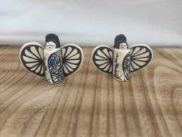 Handpainted Native American Angel Ornament - thumbnail 1