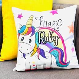Personalized Unicorn Princess Pillow Girls Name Pillow - thumbnail 4