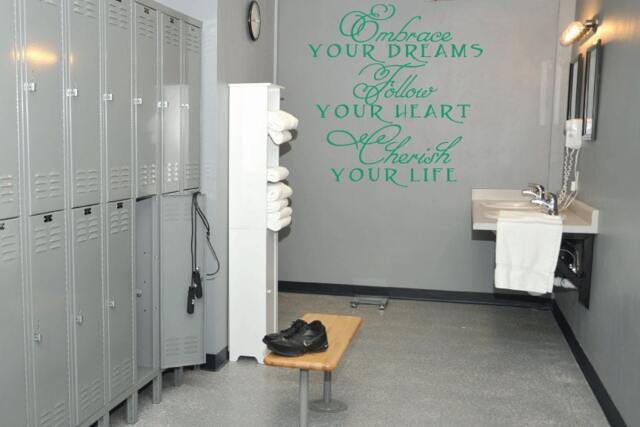 Embrace Your Dreams Follow Heart Cherish Life Vinyl Wall Decal E00064 - image 1
