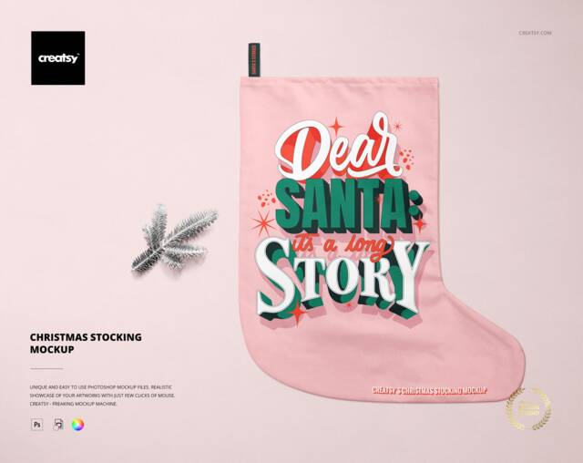 Christmas Stocking Mockup Set - image 1