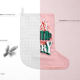 Christmas Stocking Mockup Set - thumbnail 3