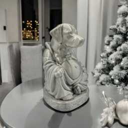 Handcrafted Labrador Buddha Statue, Serene Dog Sculpture - thumbnail 2