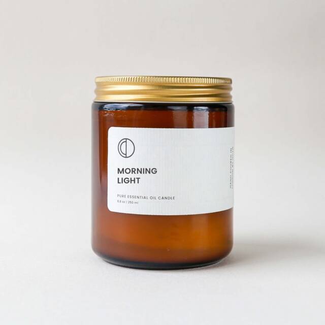 Morning Light - Neroli, Basil & Lime Essential Oil Soy Wax Candle - image 1