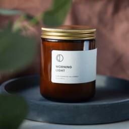 Morning Light - Neroli, Basil & Lime Essential Oil Soy Wax Candle - thumbnail 3