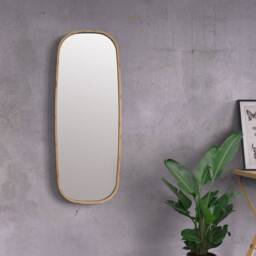 Handmade Bamboo Full Length Mirror Minimalist Boho Decor - thumbnail 3