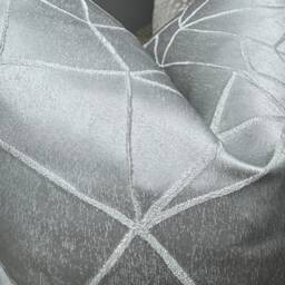 Ashley Wilde Fabric - Atlas -Silver, Luxurious Cushion Cover Textured Designer Geometric Sofa Pillow Sofa, Bed - thumbnail 2