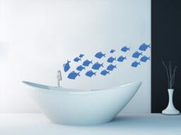 Wall Decals Fish Decal Vinyl Sticker Nursery Bathroom Home Decor Interior Design Art Murals Eg26 - thumbnail 1