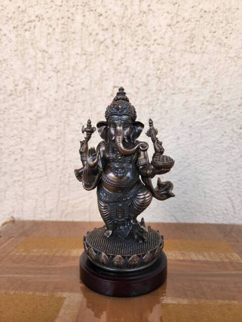 Standing Ganesha Statue Good Luck, Wisdom, Altar Decor - 5.5 - image 1