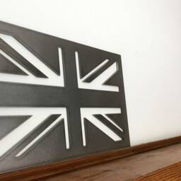 Union Jack Steel Sign Classic Metal British Flag UK Gb Home Wall Decor - thumbnail 3