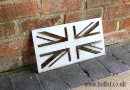 Union Jack Steel Sign Classic Metal British Flag UK Gb Home Wall Decor - thumbnail 1