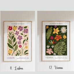 Flower Market Print Floral Picture Wall Art Poster Living Room Prints Decor Kitchen Bedroom - thumbnail 4