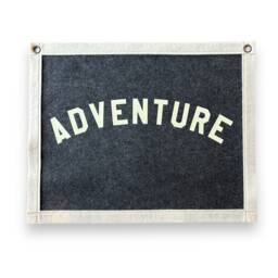 Adventure Felt Pennant Banner - Vintage Style Wall Hanging - thumbnail 2