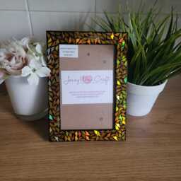 Gold Lightning Strike Confetti Photo Frame 4 X 6 Inches - thumbnail 4