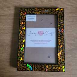 Gold Lightning Strike Confetti Photo Frame 4 X 6 Inches - thumbnail 3