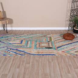 Authentic Boujaad Rug, Soft Moroccan Rug 4x8 Ft - thumbnail 2