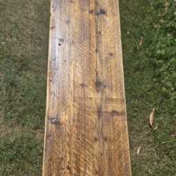 Wide Rustic Bench Seat - thumbnail 2