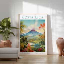 Costa Rica Travel Print, Central America Home Decor, Wall Art, Birthday Gift, Poster - thumbnail 3
