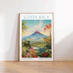 Costa Rica Travel Print, Central America Home Decor, Wall Art, Birthday Gift, Poster - thumbnail 2