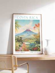 Costa Rica Travel Print, Central America Home Decor, Wall Art, Birthday Gift, Poster - thumbnail 1