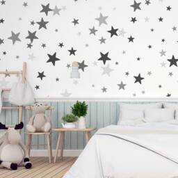 Star Wall Stencil Set Reusable Plastic Templates For Kids Room Decor - thumbnail 3