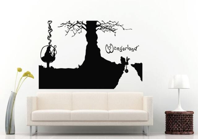 Adventures in Wonderland Fantasy Magic Wall Decal Vinyl Sticker Mural Room Decor L1318 - image 1