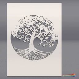 Tree Stencil, Large, For Walls Art & Furniture. St37 - thumbnail 3