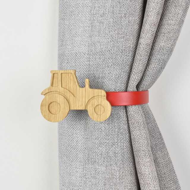 Oak Farm Animal Curtain Tiebacks, Fsc-Certified Wood, Kids Nursery Decor - image 1