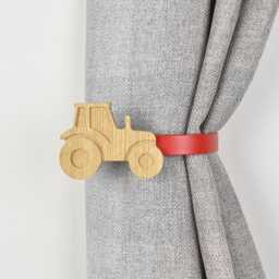 Oak Farm Animal Curtain Tiebacks, Fsc-Certified Wood, Kids Nursery Decor