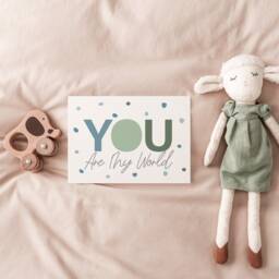 Boys Pastel Nursery Prints, Affirmation You Are So Loved, Quotes, Bedroom Playroom Wall Art - thumbnail 3