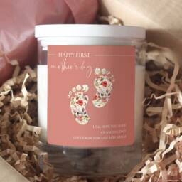 First Mothers Day Gift, New Mum Personalised Candle, Time Mother's Custom Candle For - thumbnail 2