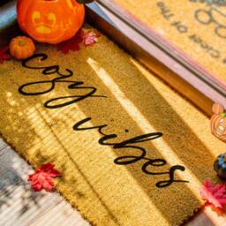 Cozy Vibes Doormat - Fall Home Decor Decorations Seasonal Porch Welcome Mat Rug - thumbnail 2