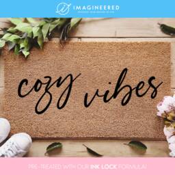 Cozy Vibes Doormat - Fall Home Decor Decorations Seasonal Porch Welcome Mat Rug - thumbnail 1