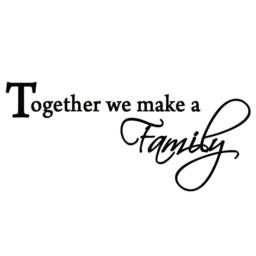 Together We Make A Family Decal Wall Quote Home Decor Sticker - Vwaq - thumbnail 2