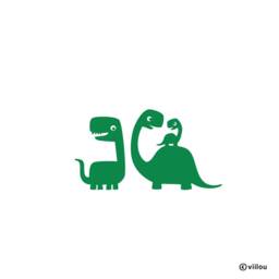 Kids Wall Tattoo Dinosaurs Illustration Stickers Childrens Room Tattoos Dino Decals Pictures Dinos Motifs Child Decoration Diy - thumbnail 2