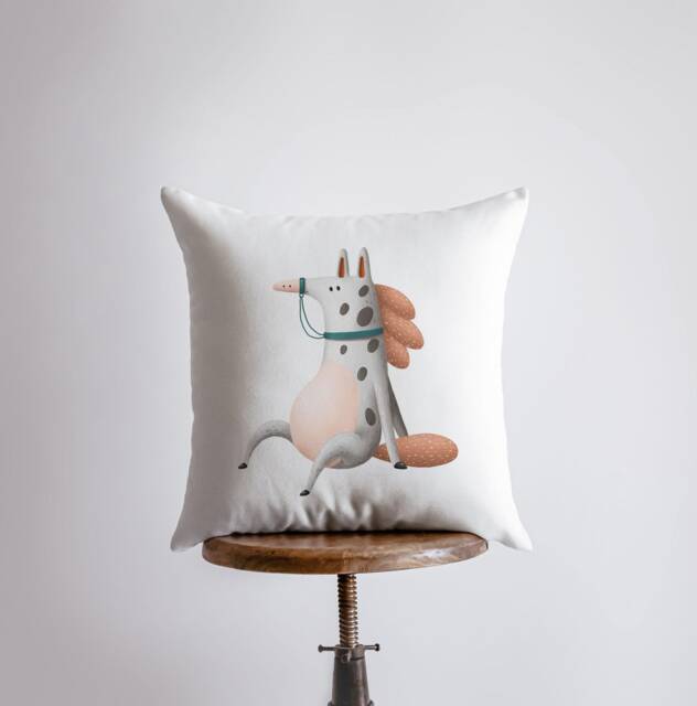 Spotted Horse Pillow - Throw Lover Animal Gift Tiny House Decor Cowgirl Pet - image 1