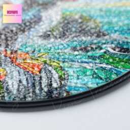 Puffin Couple Glass Suncatcher Ireland Coastal Art Window Hanging - thumbnail 3