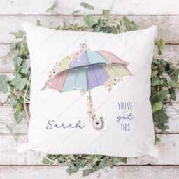 Stronger Than The Storm Cushion, Friend Gift, Positivity Thinking Of You You've Got This Gift For Her, Wellbeing Gift - thumbnail 3